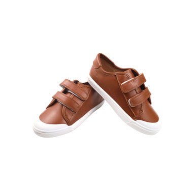 Cap Toe Double Velcro Sneaker - Luggage