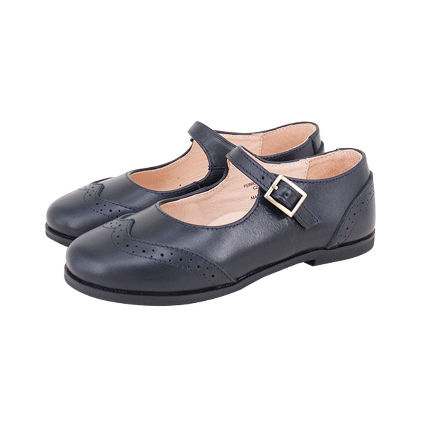 Weekday Wingtip Mary Jane Navy Leather