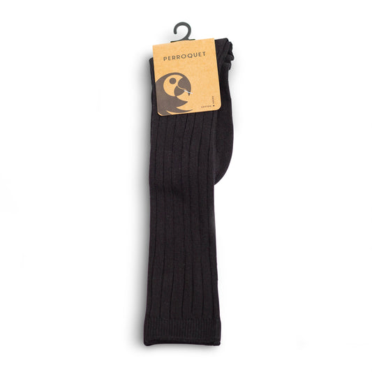 Knee Socks Ribbed - Black