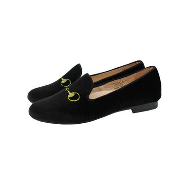 Girls Embroidered Smoking Shoe
