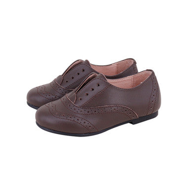 Laceless Oxford - Brown