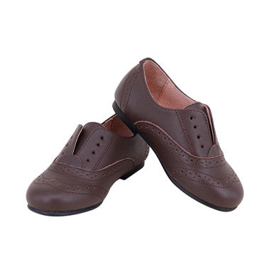 Laceless Oxford - Brown