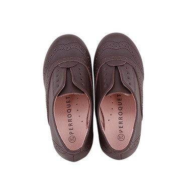 Laceless Oxford - Brown