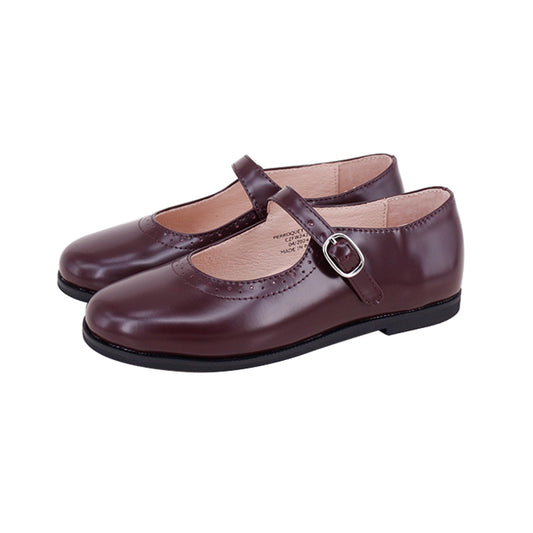 Buckle Mary Jane - Burgundy