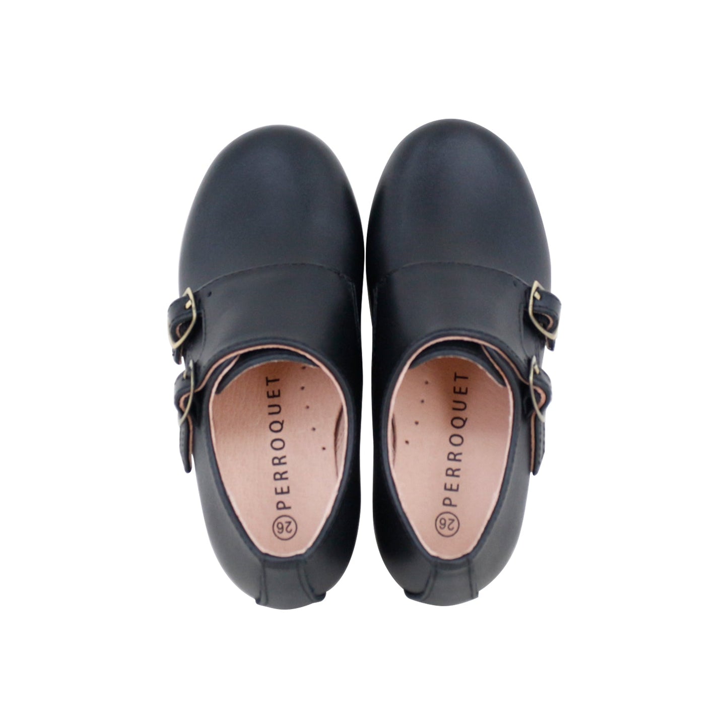 Duble Monk Strap Shoe | Black