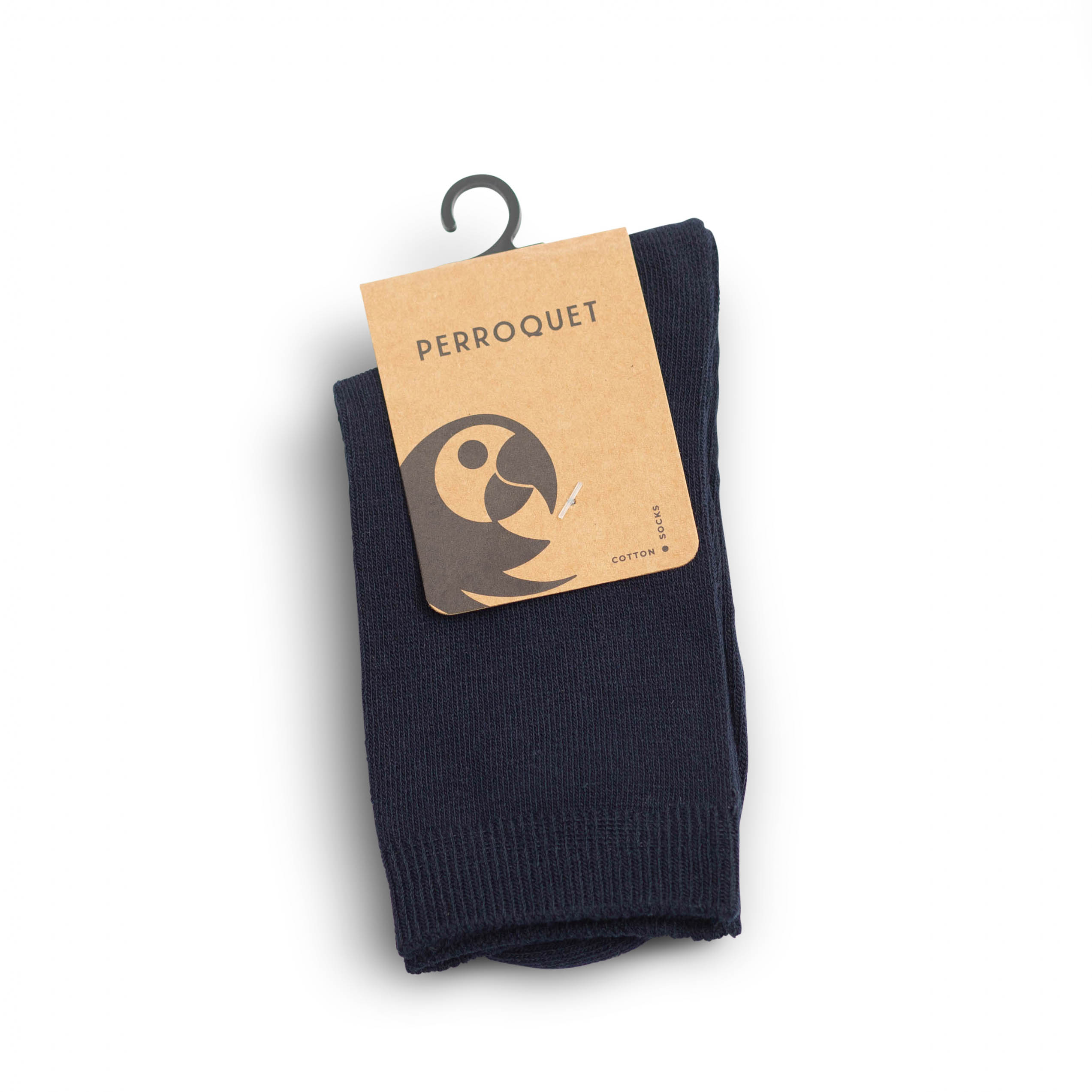 Crew Socks Flat Cotton – Navy – Perroquet Shoes