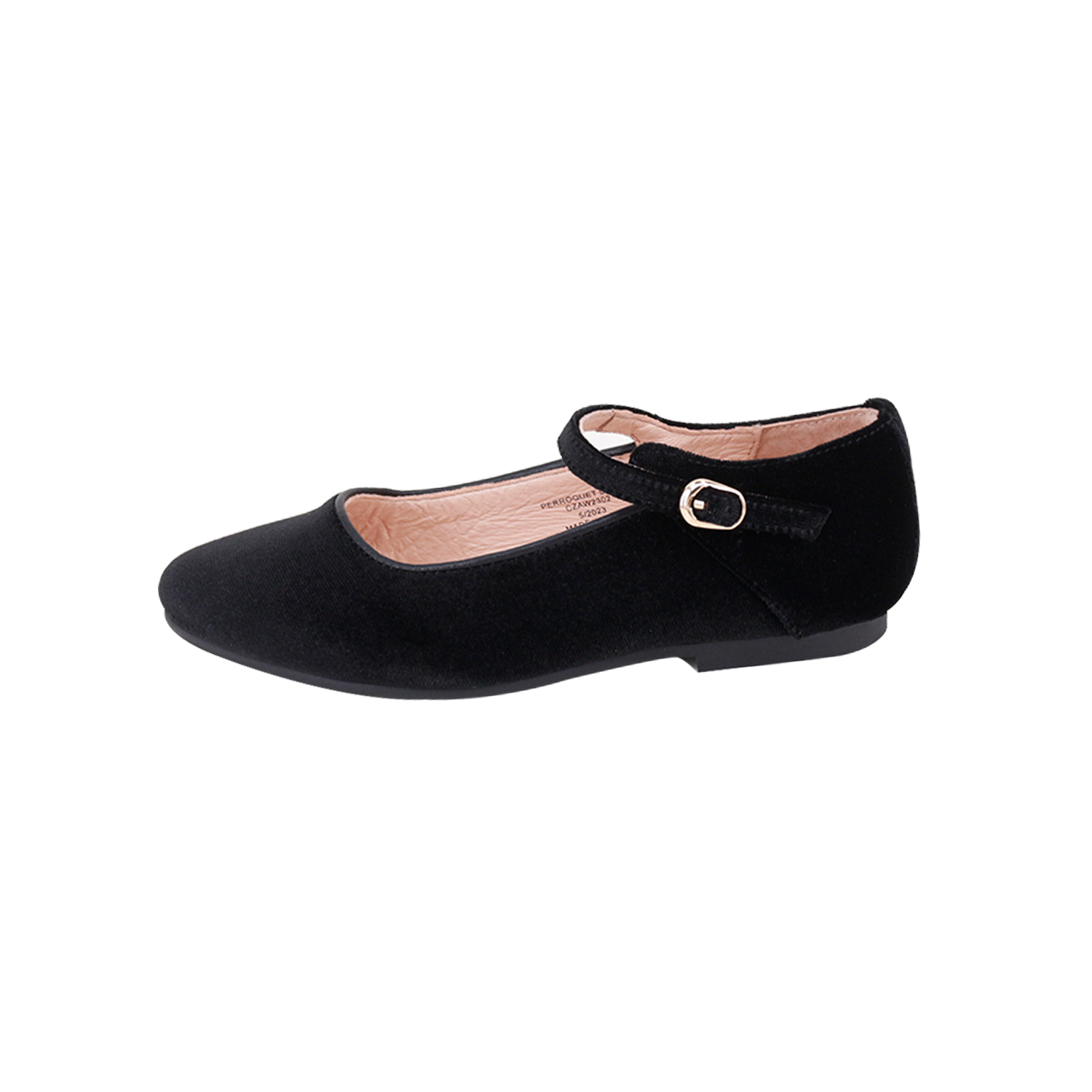 Buckle Mary Janes Black Velvet – Perroquet Shoes